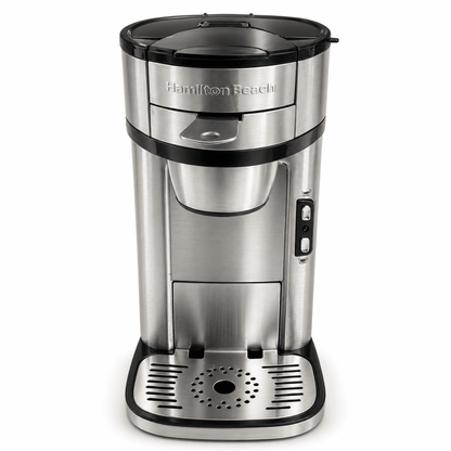 Hamilton Beach The Scoop 49981-SAU Single-Serve Coffee Maker – Stainless Steel - Al Thahani Furniture
