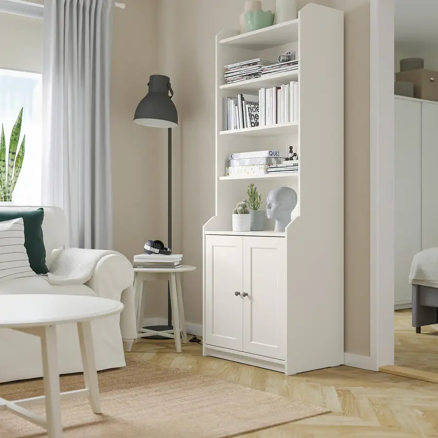 IKEA HAUGA High Cabinet with 2 Doors | White, 70x46x199 cm - used 3 months