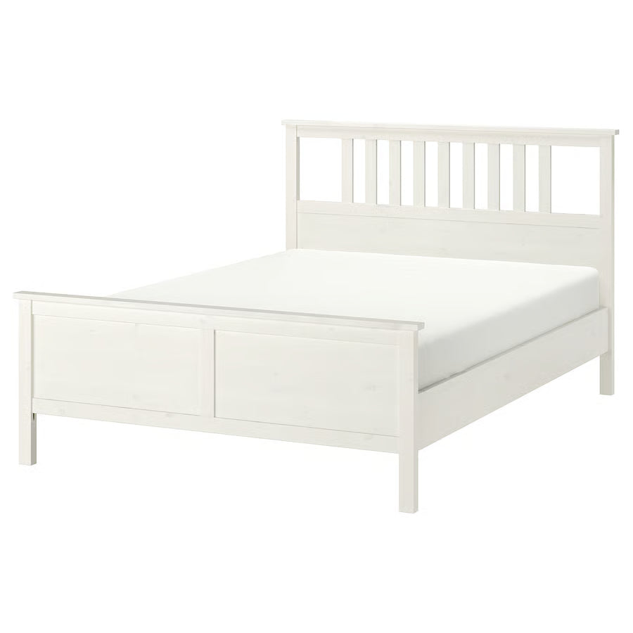 IKEA HEMNES Bed Frame (White Stain/Luröy) 180x200cm - used 4 months