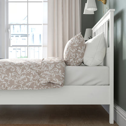 IKEA HEMNES Bed Frame (White Stain/Luröy) 180x200cm - used 4 months
