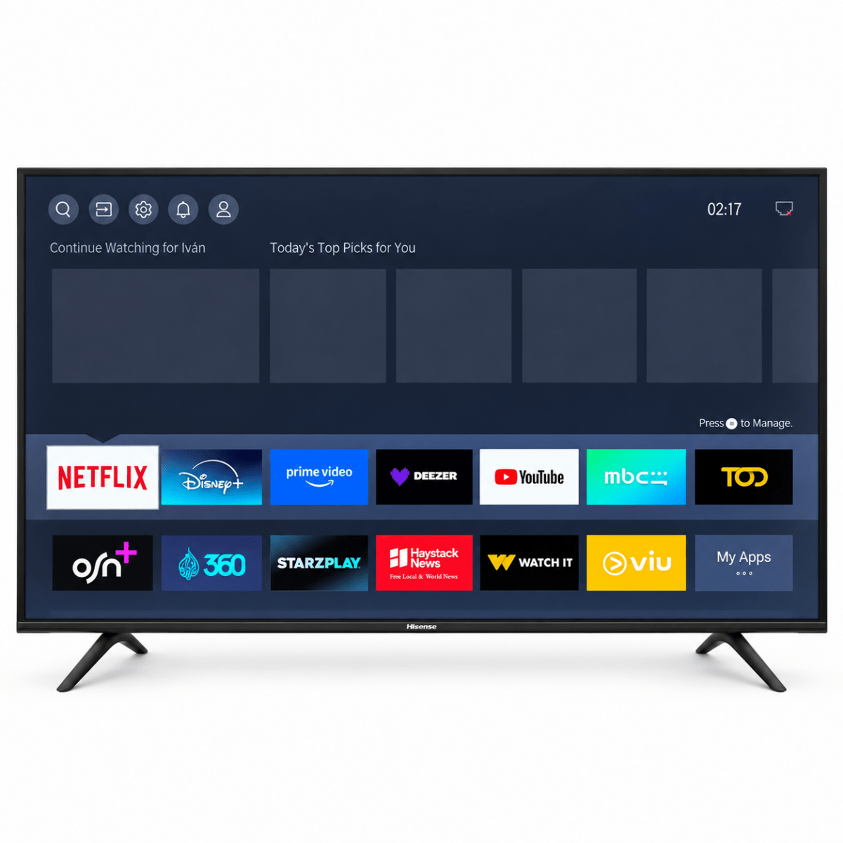 Hisense 55A61G 55-Inch 4K UHD Smart TV with Remote – Black - Al Thahani Furniture