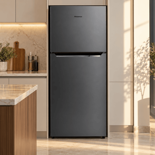 Hisense RT328N4DGN 328L Top Mount No Frost Refrigerator – Silver - Al Thahani Furniture