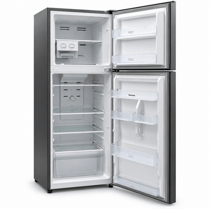 Hisense RT328N4DGN 328L Top Mount No Frost Refrigerator – Silver - Al Thahani Furniture