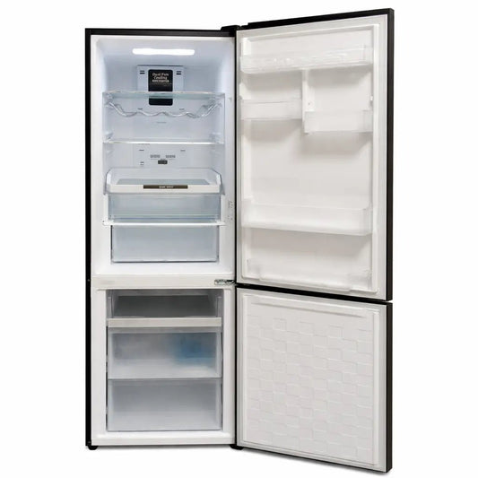 Hitachi Bottom Freezer Refrigerator – Glass Black, 320 Liters (Used – 5 Months, Excellent Condition) - althahanifurniture