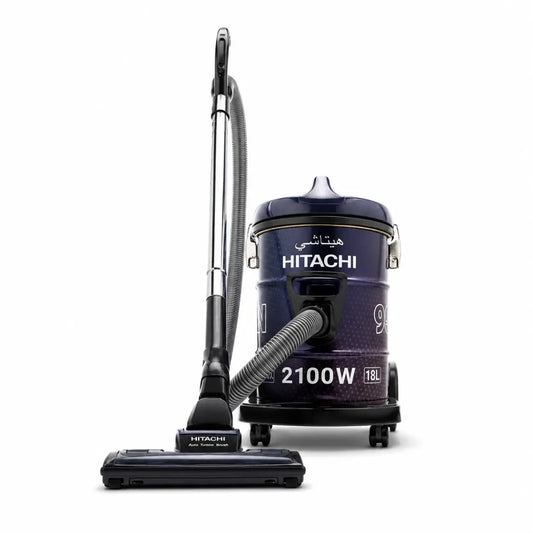 Hitachi CV-955N Drum Vacuum Cleaner | 2100W, 18L, Aero Power Brush - Brand New - Al Thahani Furniture