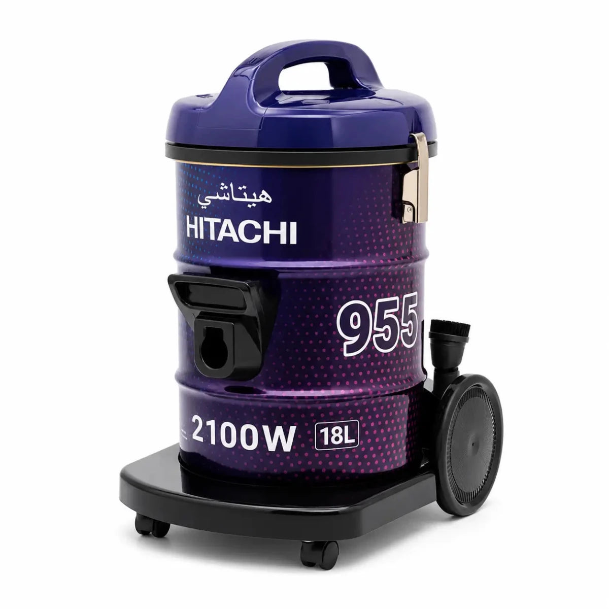 Hitachi CV-955N Drum Vacuum Cleaner | 2100W, 18L, Aero Power Brush - Brand New - Al Thahani Furniture