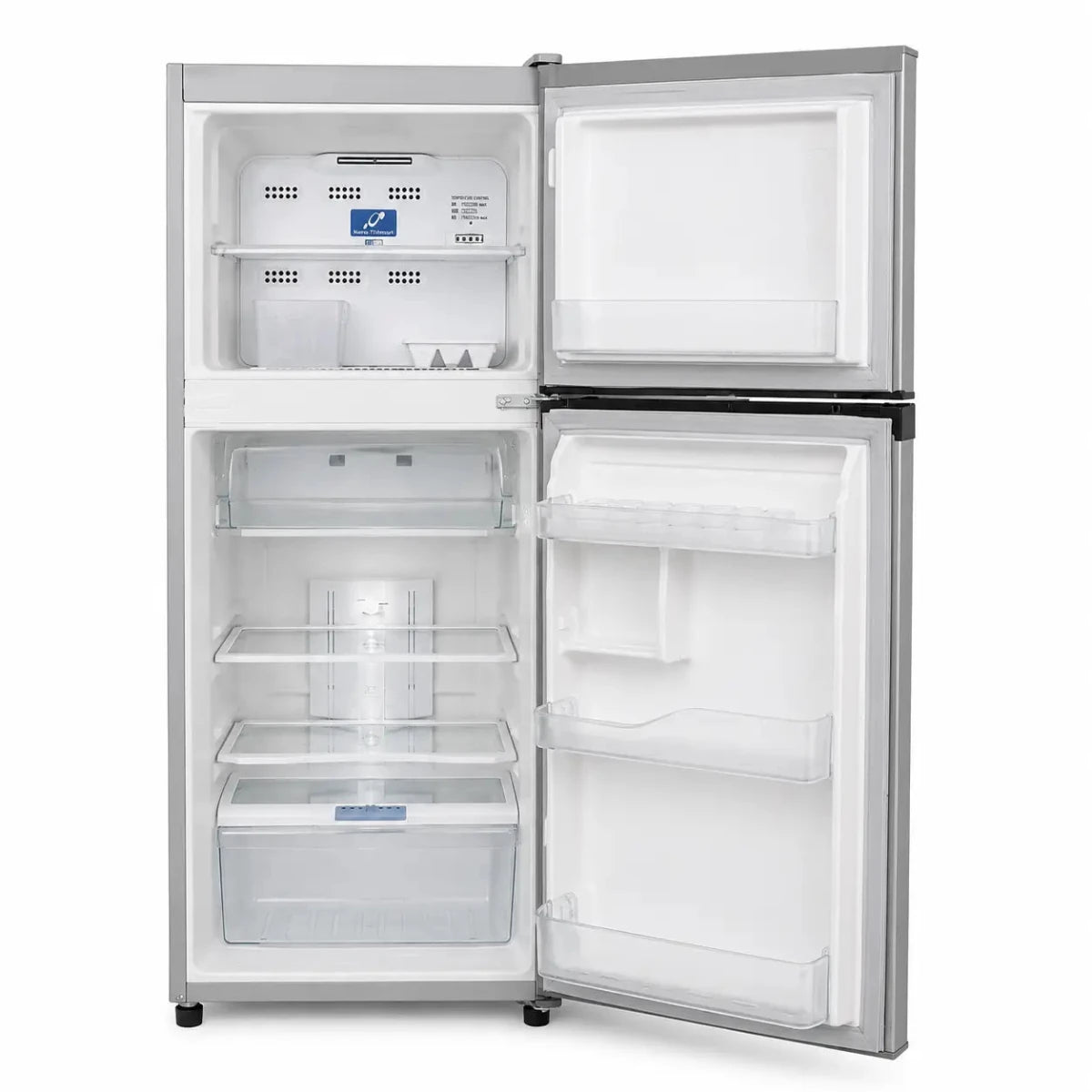 Hitachi Stylish Series Top Mount Refrigerator | RT240EUK4SLS, 187L Gross, Silver - used 7 months - Al Thahani Furniture