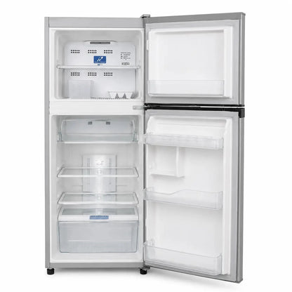 Hitachi Stylish Series Top Mount Refrigerator | RT240EUK4SLS, 187L Gross, Silver - used 7 months - Al Thahani Furniture