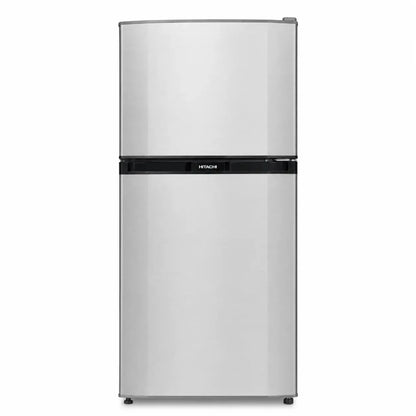 Hitachi Stylish Series Top Mount Refrigerator | RT240EUK4SLS, 187L Gross, Silver - used 7 months - Al Thahani Furniture