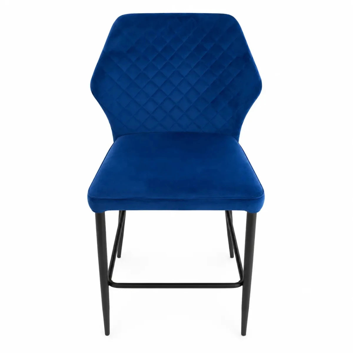 Home Box 3-Piece Dining Set | Wooden Table with Two-Tone Blue Fabric Chairs - Al Thahani Furniture