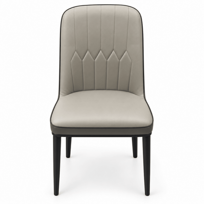 Home Box 4-Seater Dining Set with Grey Marble-Effect Table & Upholstered Chairs – 120 cm - Al Thahani Furniture