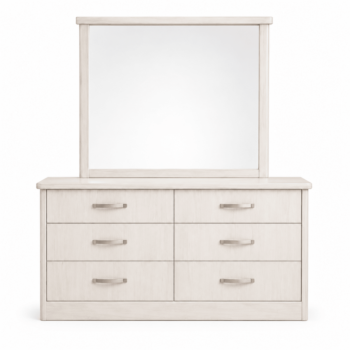 Home Box 6-Drawer Dresser with Integrated Mirror | Modern, 120x45x75/178 cm- used 1 Year - Al Thahani Furniture