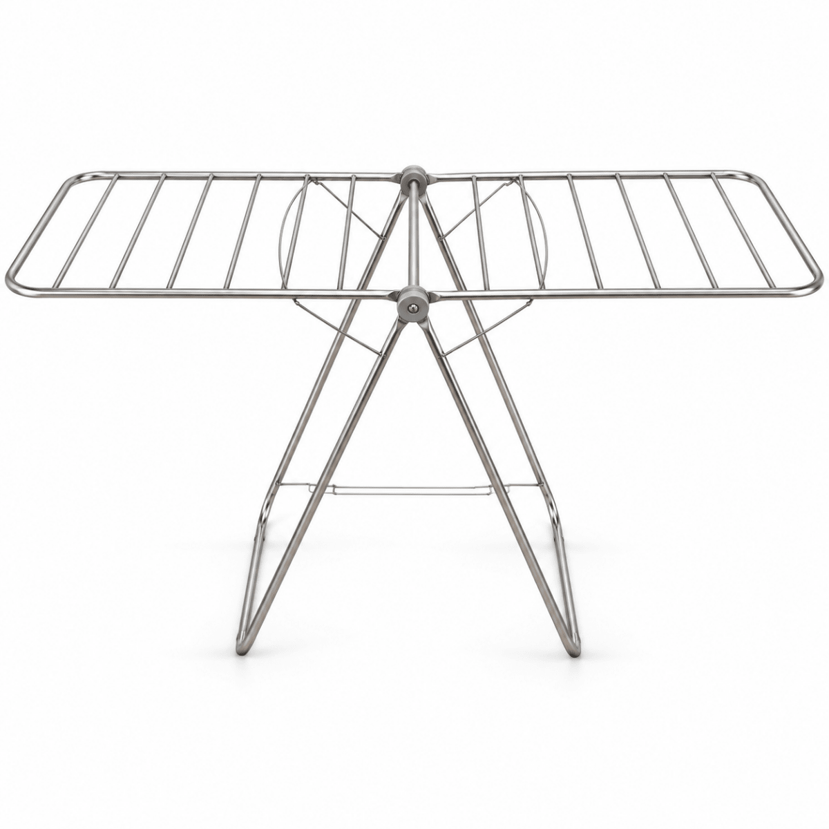 Home Box Acier Collapsible Stainless Steel Clothes Drying Rack – Silver - Al Thahani Furniture