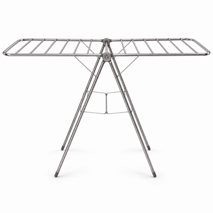 Home Box Acier Collapsible Stainless Steel Clothes Drying Rack – Silver - Al Thahani Furniture