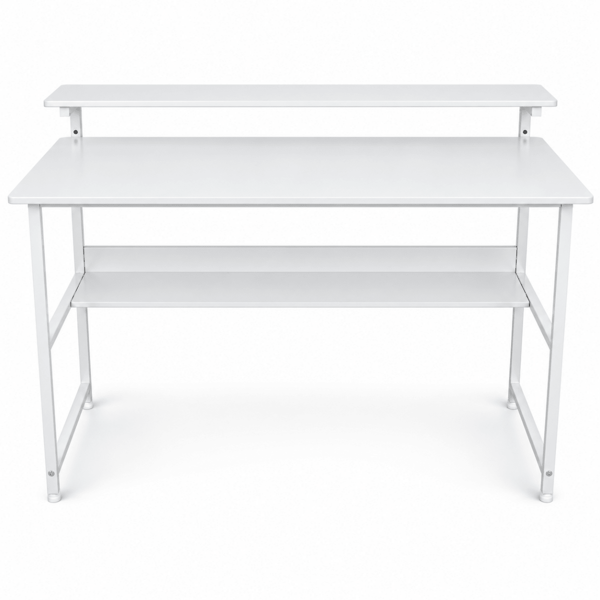 Home Box Alden Study Desk with Raised Shelf – 120 × 60 cm – White - Al Thahani Furniture