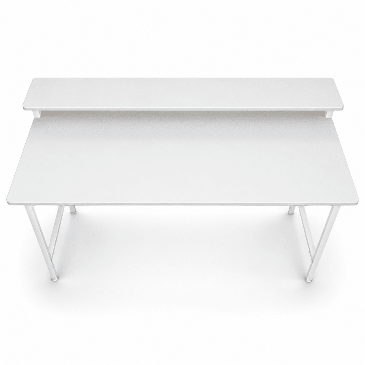 Home Box Alden Study Desk with Raised Shelf – 120 × 60 cm – White - Al Thahani Furniture