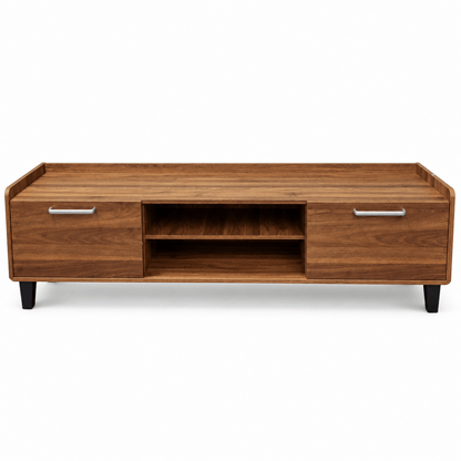 Home Box Alderwood 1.8 Metre TV Unit with 2 Doors – Walnut Brown - Al Thahani Furniture