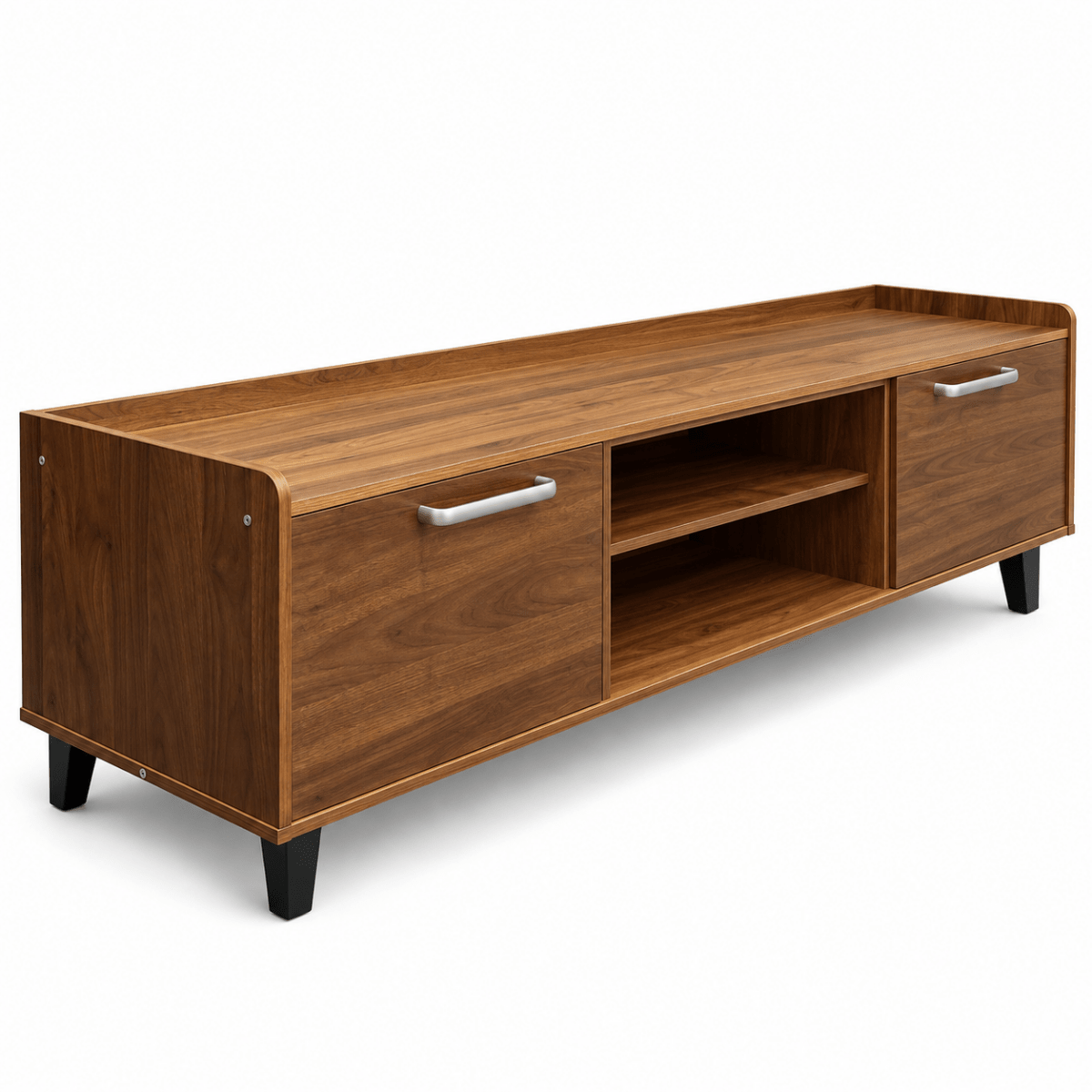 Home Box Alderwood 1.8 Metre TV Unit with 2 Doors – Walnut Brown - Al Thahani Furniture