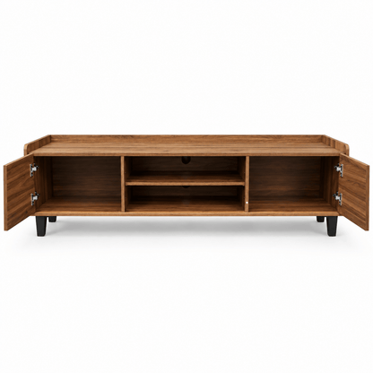 Home Box Alderwood 1.8 Metre TV Unit with 2 Doors – Walnut Brown - Al Thahani Furniture