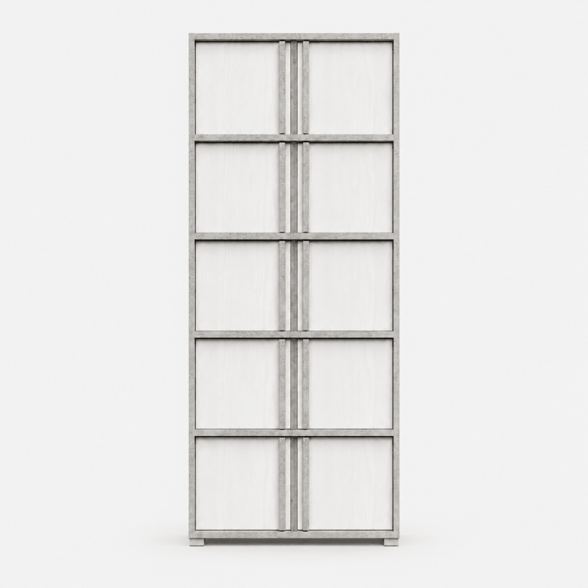 Home Box Alford Aspen 8-Door Storage Multipurpose Unit | Grey & White 176/141.5x60x39.4 cm - used 6 months - Al Thahani Furniture