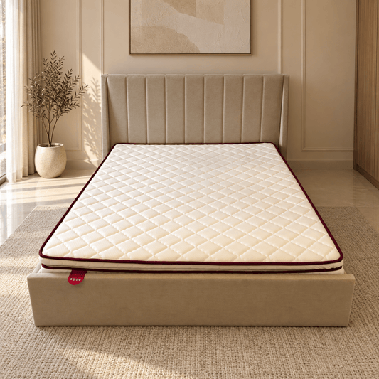 Home Box Angelic Dublin Queen Upholstered Bed – Beige – 160×200 cm - Al Thahani Furniture
