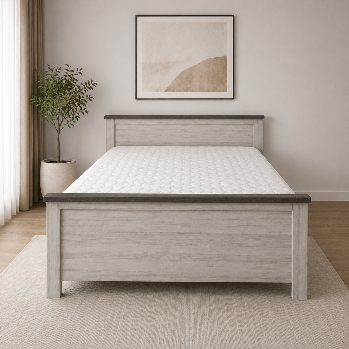 Home Box Angelic King Bed Set with Mattress | Modern, 180x200 cm - used 5 months - Al Thahani Furniture