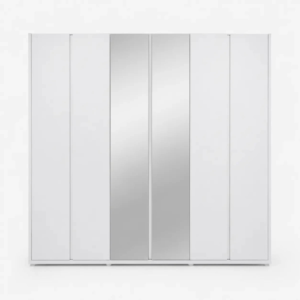 Home Box Artisan 6-Door Wardrobe with 2 Mirrors | Glossy - used 7 months - Al Thahani Furniture