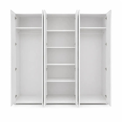 Home Box Artisan 6-Door Wardrobe with 2 Mirrors | Glossy - used 7 months - Al Thahani Furniture
