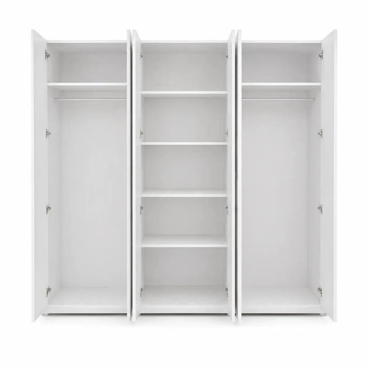 Home Box Artisan 6-Door Wardrobe with 2 Mirrors | Glossy - used 7 months - Al Thahani Furniture