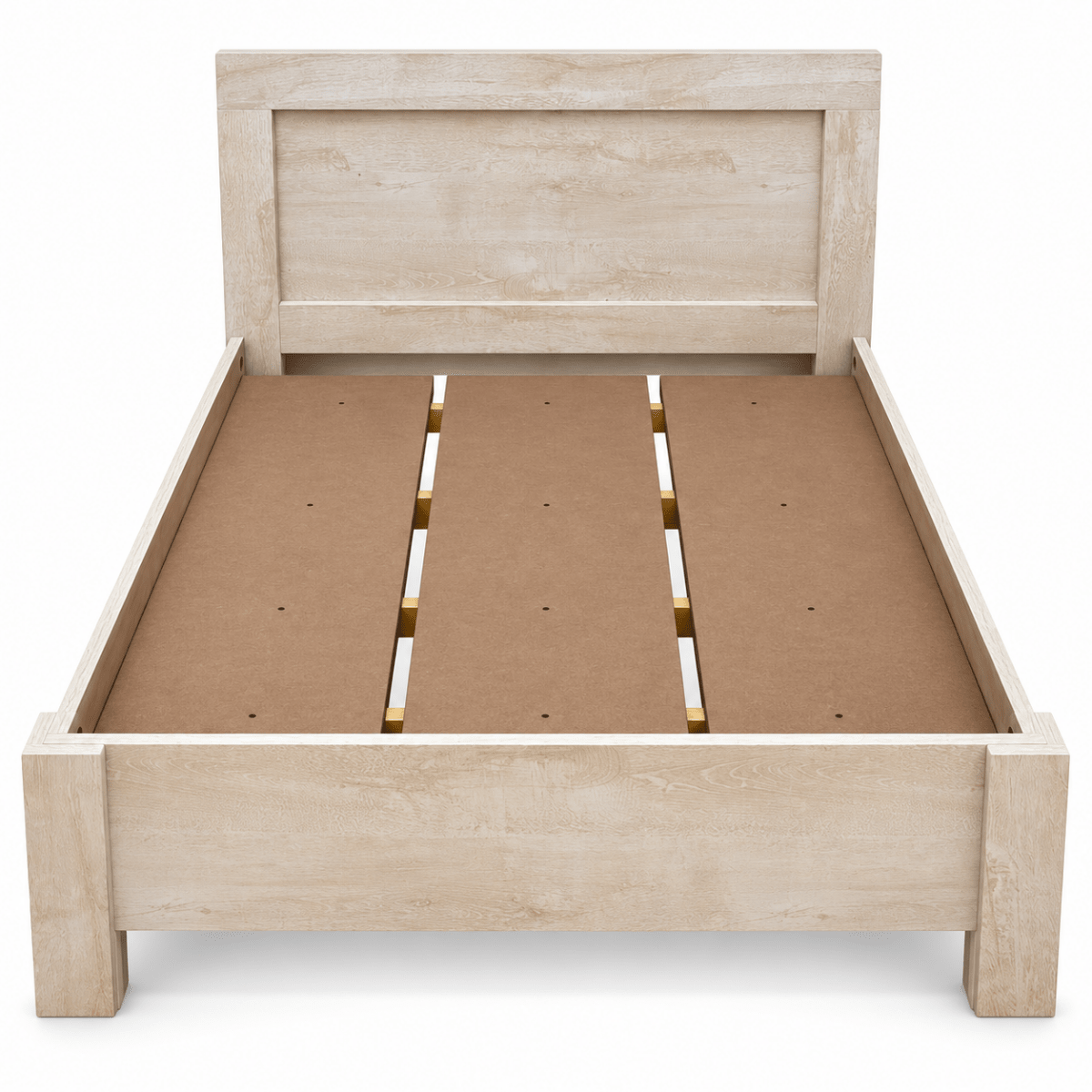 Home Box Blair Twin Bed with Mattress – Beige – 120 × 200 cm - Al Thahani Furniture