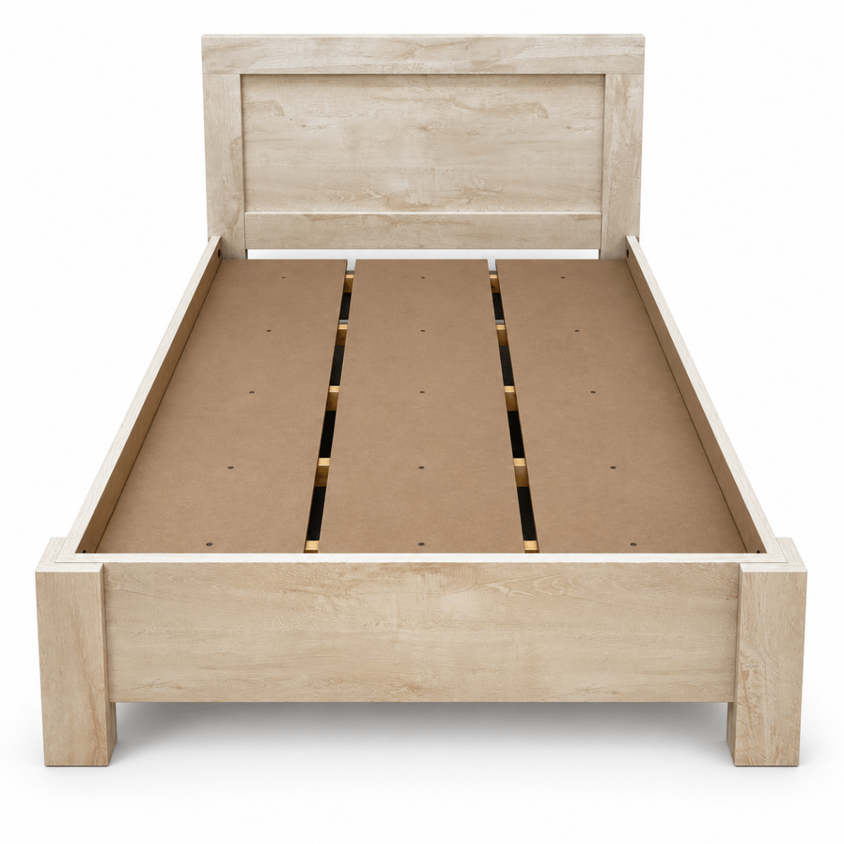 Home Box Blair Twin Bed with Mattress – Beige – 120 × 200 cm - Al Thahani Furniture
