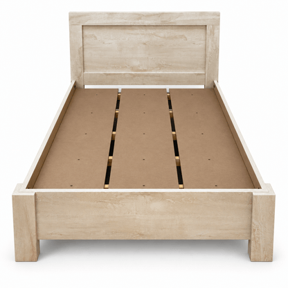 Home Box Blair Twin Bed with Mattress – Beige – 120 × 200 cm - Al Thahani Furniture