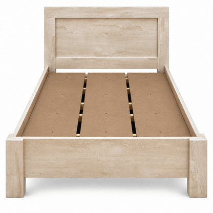 Home Box Blair Twin Bed with Mattress – Beige – 120 × 200 cm - Al Thahani Furniture
