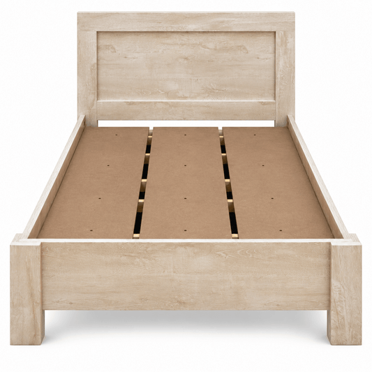 Home Box Blair Twin Bed with Mattress – Beige – 120 × 200 cm - Al Thahani Furniture