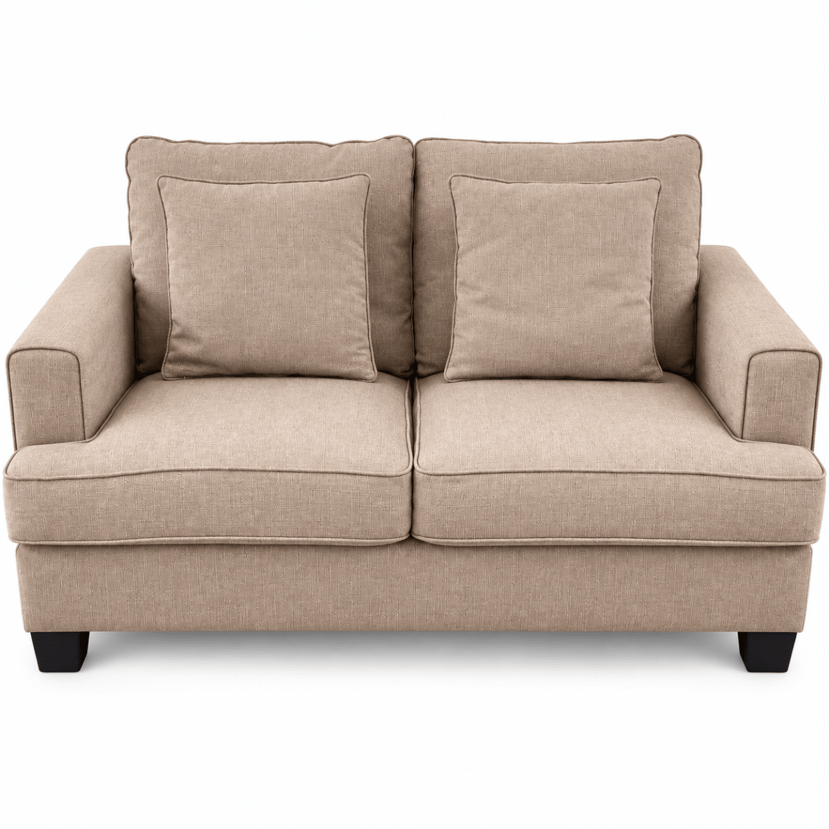 Home Box Burcham 2-Seater Fabric Sofa with Scatter Cushions – Beige - Al Thahani Furniture