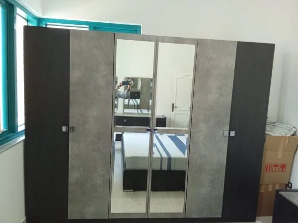 Home Box Cambridge King Bedroom Set | Complete 5 - Piece Suite with Mattress,180x200cm - althahanifurniture