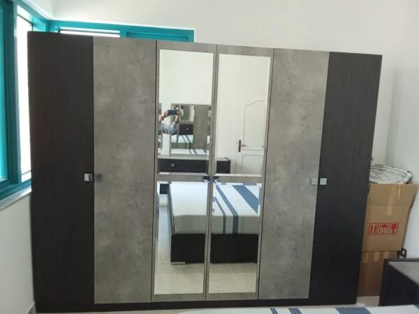 Home Box Cambridge King Bedroom Set | Complete 5 - Piece Suite with Mattress,180x200cm - althahanifurniture