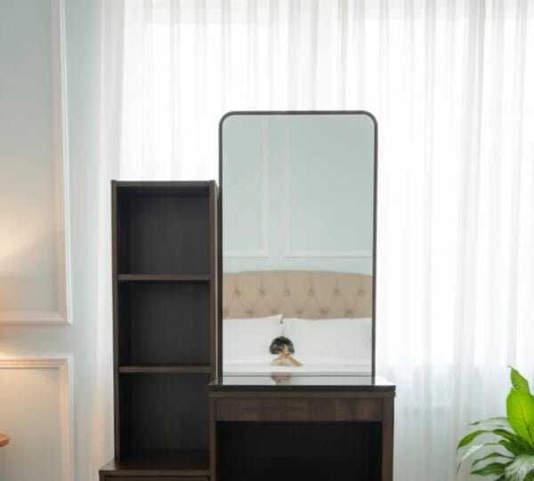 Home Box Complete Queen Bedroom Set | 150×190 cm Bed + Mattress | Kulltorp Dresser with Mirror & Stool | Hampton 3‑Door Wardrobe - althahanifurniture