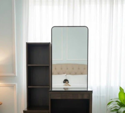 Home Box Complete Queen Bedroom Set | 150×190 cm Bed + Mattress | Kulltorp Dresser with Mirror & Stool | Hampton 3‑Door Wardrobe - althahanifurniture