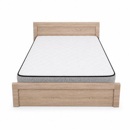 Home Box Cooper Queen Bed Set with Mattress | Sonoma Oak, 150x200 cm - used 9 months - Al Thahani Furniture