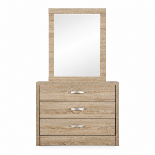 Home Box Costagat 3-Drawer Young Dresser with Mirror | 90x45x75 cm - used 4 months - Al Thahani Furniture
