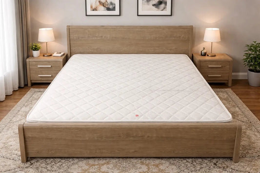 Home Box Curvy King Bed Suite – Fluid Modern Design – Warm Brown Finish – King Size (180x200 cm) - althahanifurniture