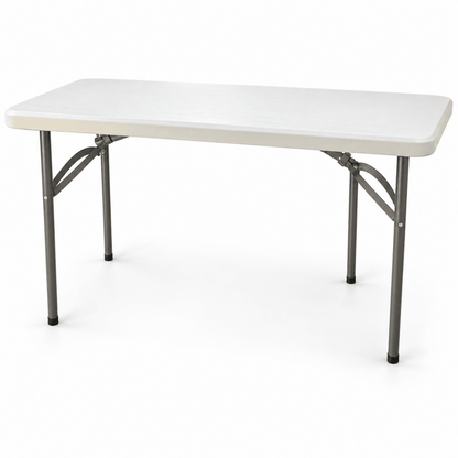 Home Box Flexi Folding Table & Chair Set – 120 × 60 cm – White & Grey - Al Thahani Furniture