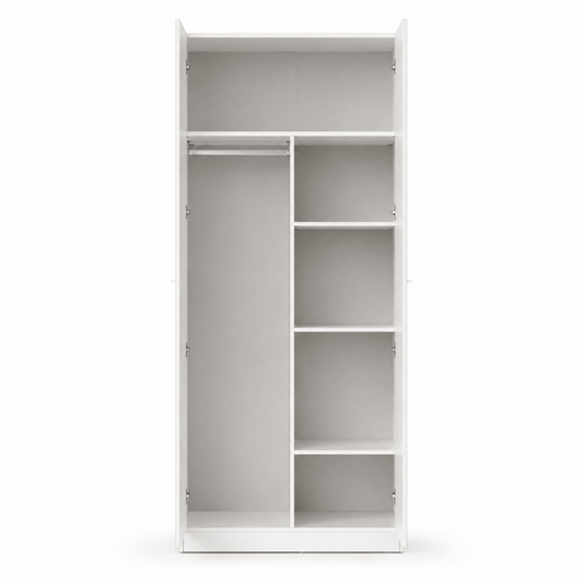 Home Box Frankfurt 2-Door Wardrobe - used 5 months - Al Thahani Furniture