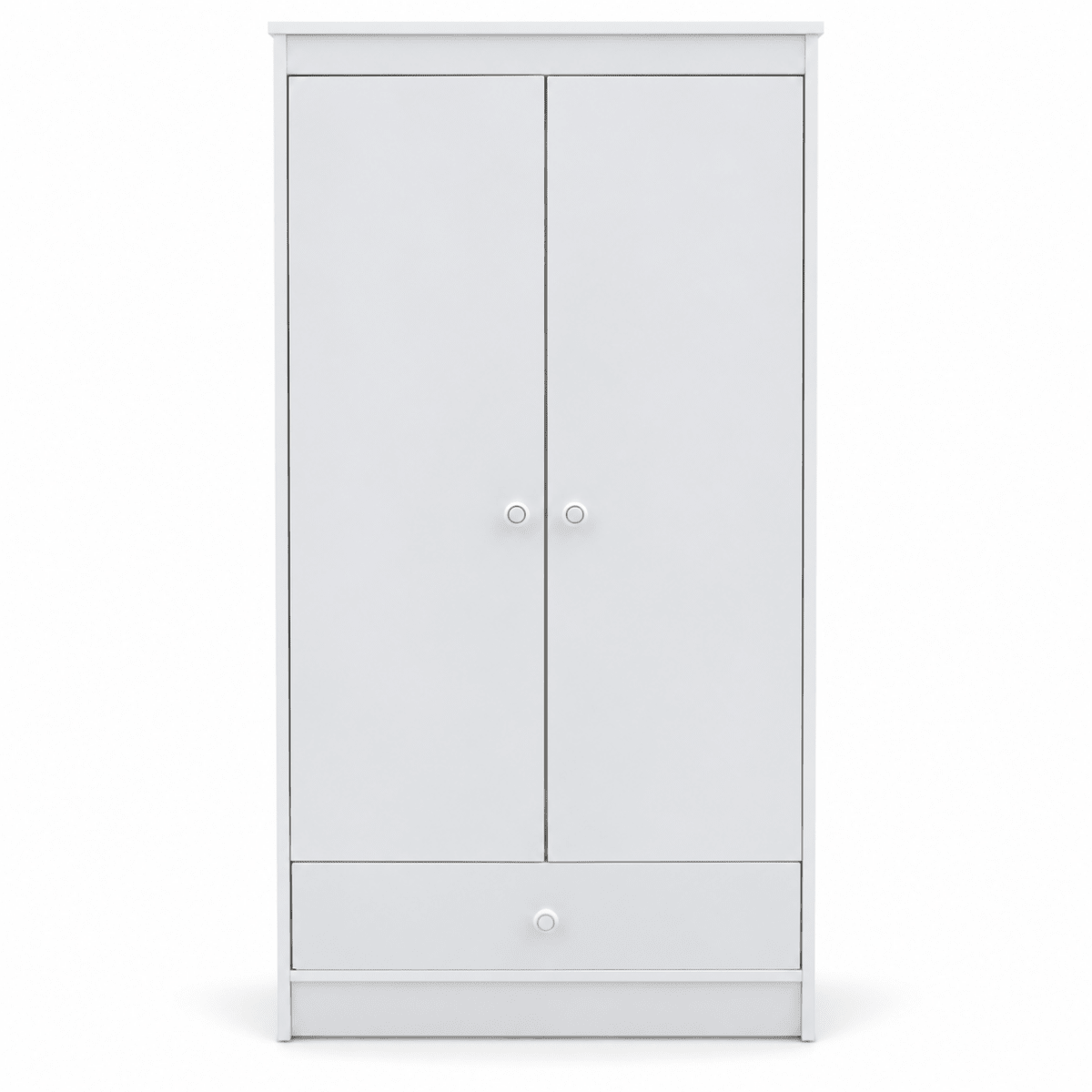 Home Box Ivory 2-Door Wardrobe with Drawer – White – 80 × 40 × 180 cm - Al Thahani Furniture