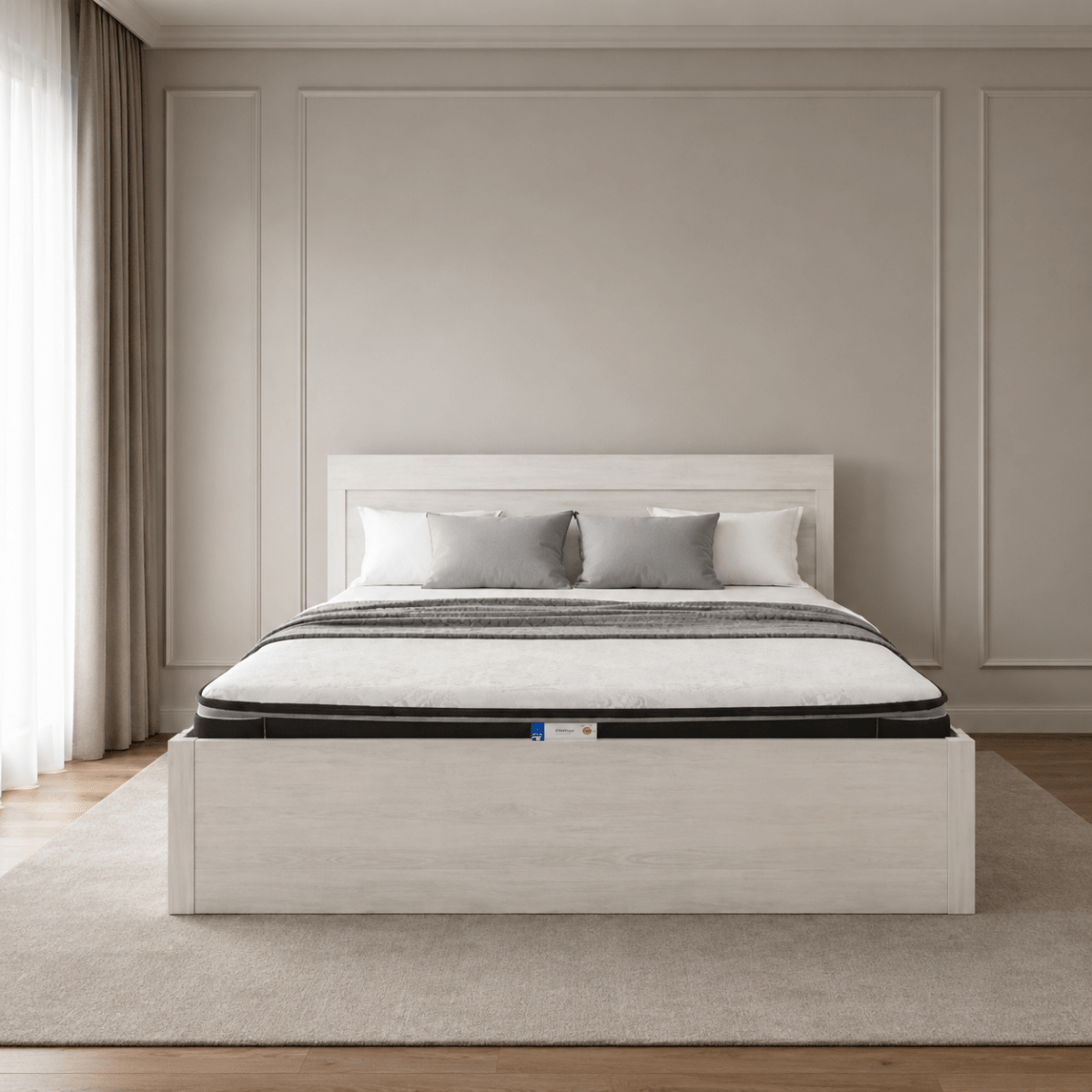 Home Box King Bed Frame | Modern, Contemporary without mattress, 180x200 cm - used 1 Year - Al Thahani Furniture