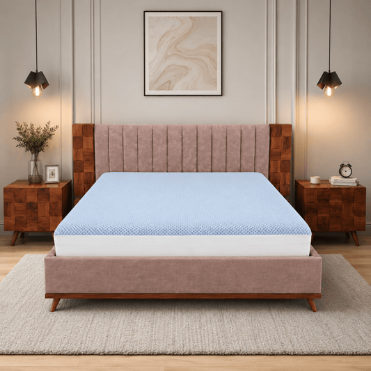 Home Box King Bed Set with Mid-Century Dresser, without Mattress, 180x200 cm - used 8 months - Al Thahani Furniture