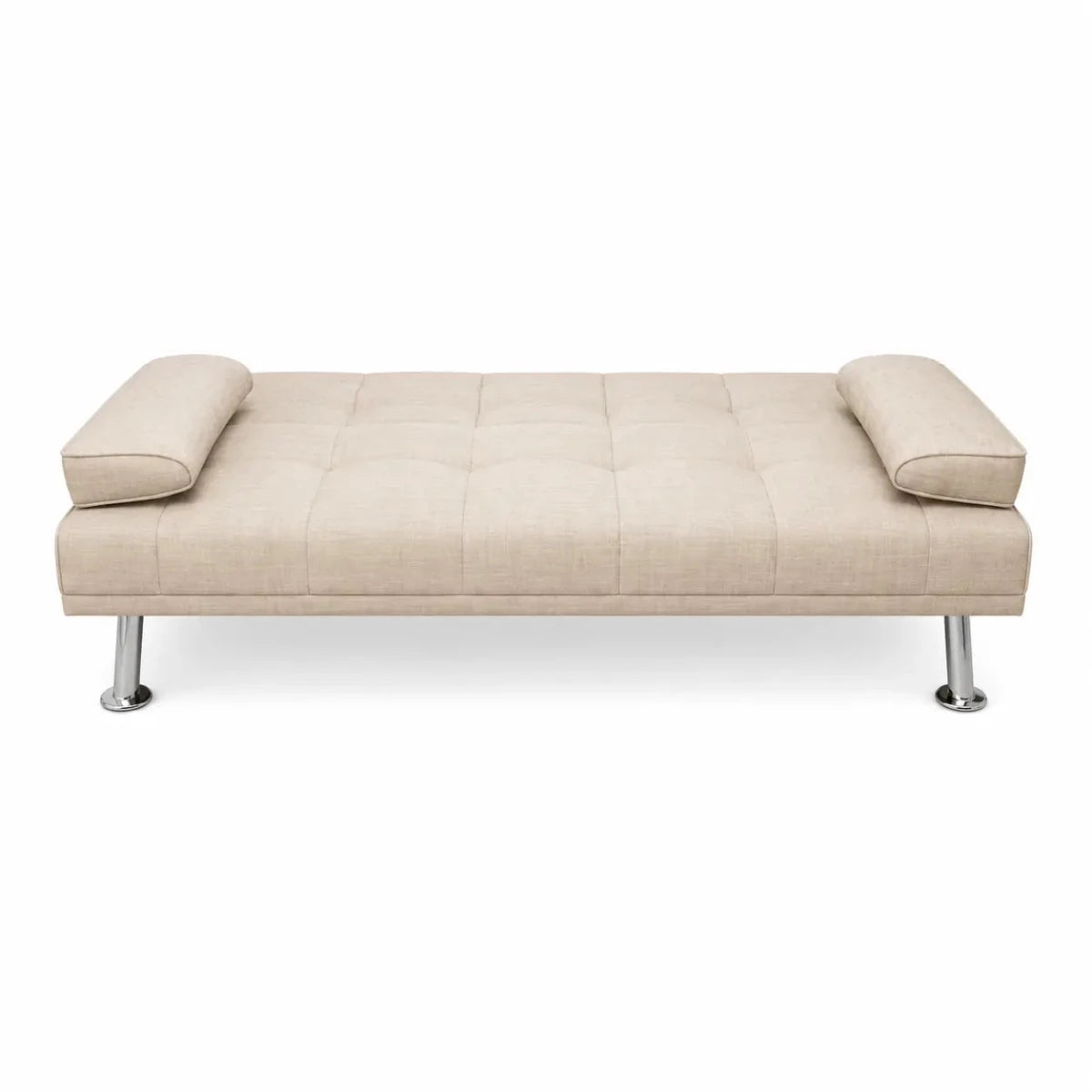 Home Box Linda 3-Seater Fabric Sofa Bed with Cupholders - used 7 months - Al Thahani Furniture