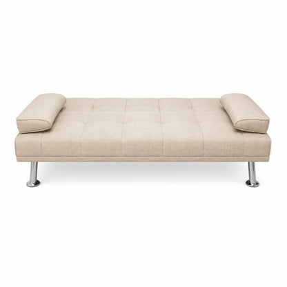 Home Box Linda 3-Seater Fabric Sofa Bed with Cupholders - used 7 months - Al Thahani Furniture