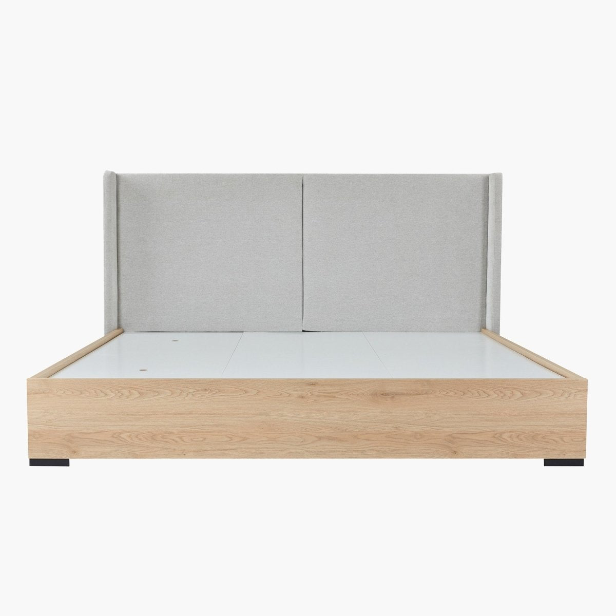Home Box Lucca 5-Piece Super King Bedroom Set with Mattress | Natural Finish, 200x200 cm - used 6 months - Al Thahani Furniture